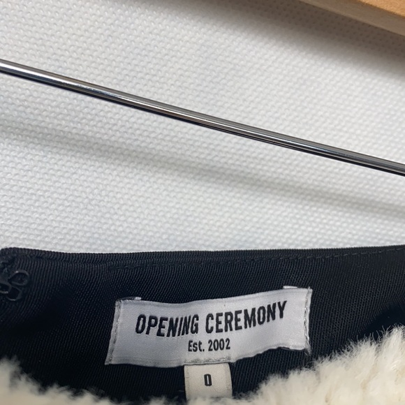 Opening Ceremony Asymmetrical Sherpa Skirt - Picture 3 of 6